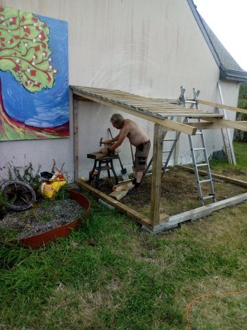 Construction de la cabane