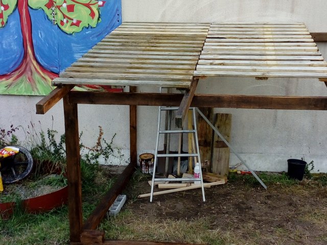 Construction de la cabane