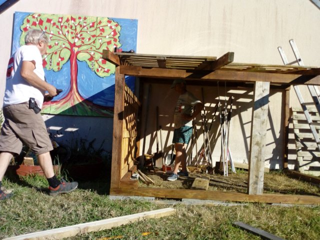 Construction de la cabane