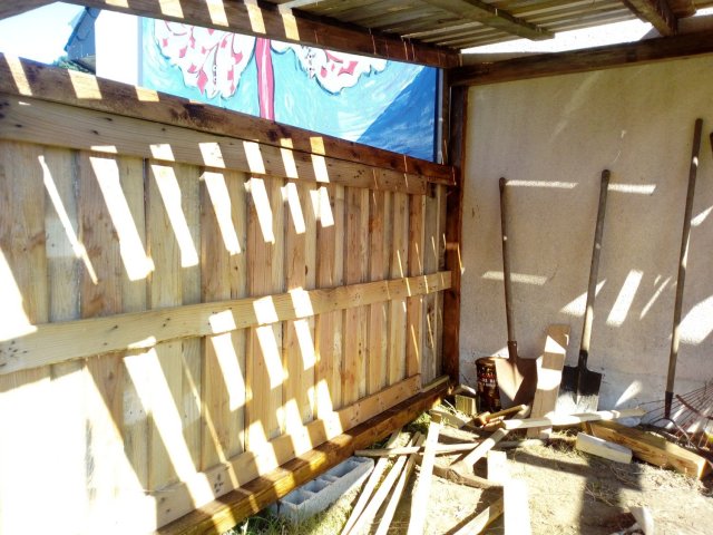 Construction de la cabane