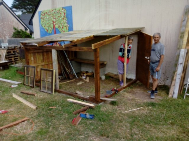 Construction de la cabane