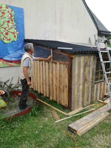 Construction de la cabane
