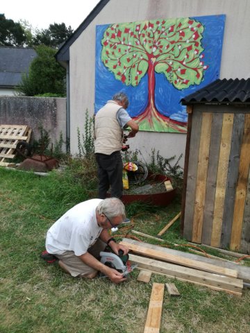 Construction de la cabane