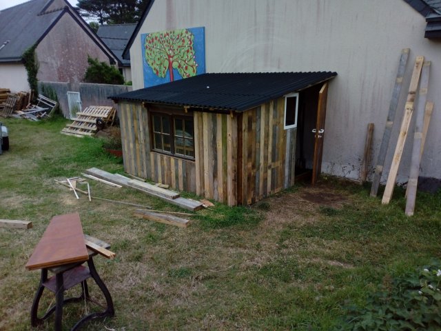 Construction de la cabane