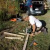 Construction de la cabane