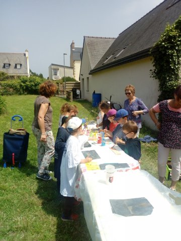 Visite des pitchounes de l'école laïque 27/06/2019