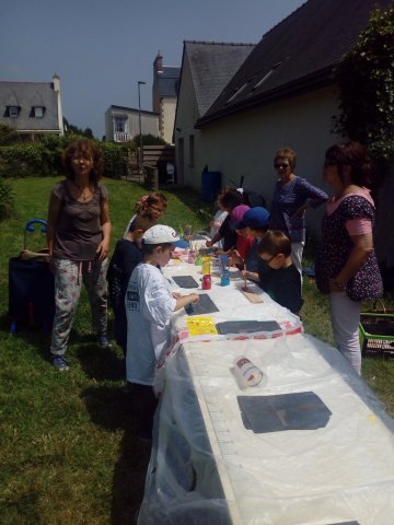 Visite des pitchounes de l'école laïque 27/06/2019