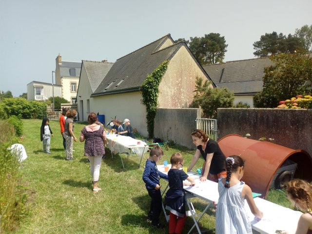 Visite des pitchounes de l'école laïque 27/06/2019