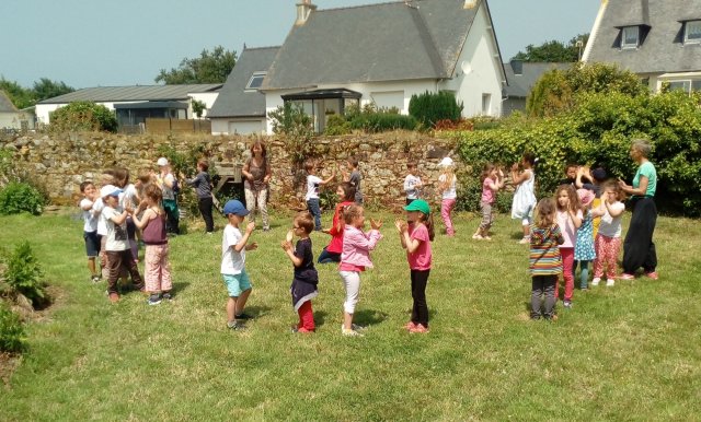 Visite des pitchounes de l'école laïque 27/06/2019