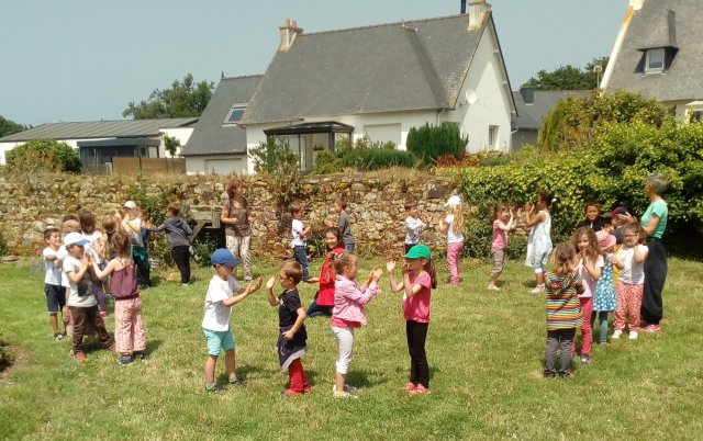 Visite des pitchounes de l'école laïque 27/06/2019